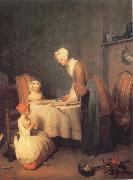 Jean Baptiste Simeon Chardin Saying Grace Sweden oil painting artist